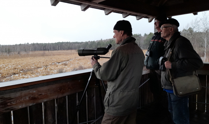 H.Schnabel, H.Rothmann, E.Mädler Dubringer Moor – Foto: Herbert Schnabel